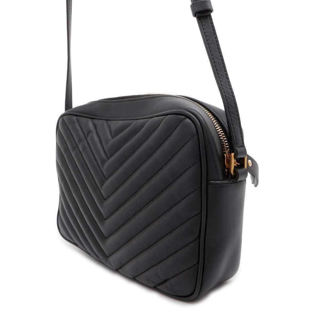 Saint Laurent Lou Camera Bag Paris Shoulder Leather Black